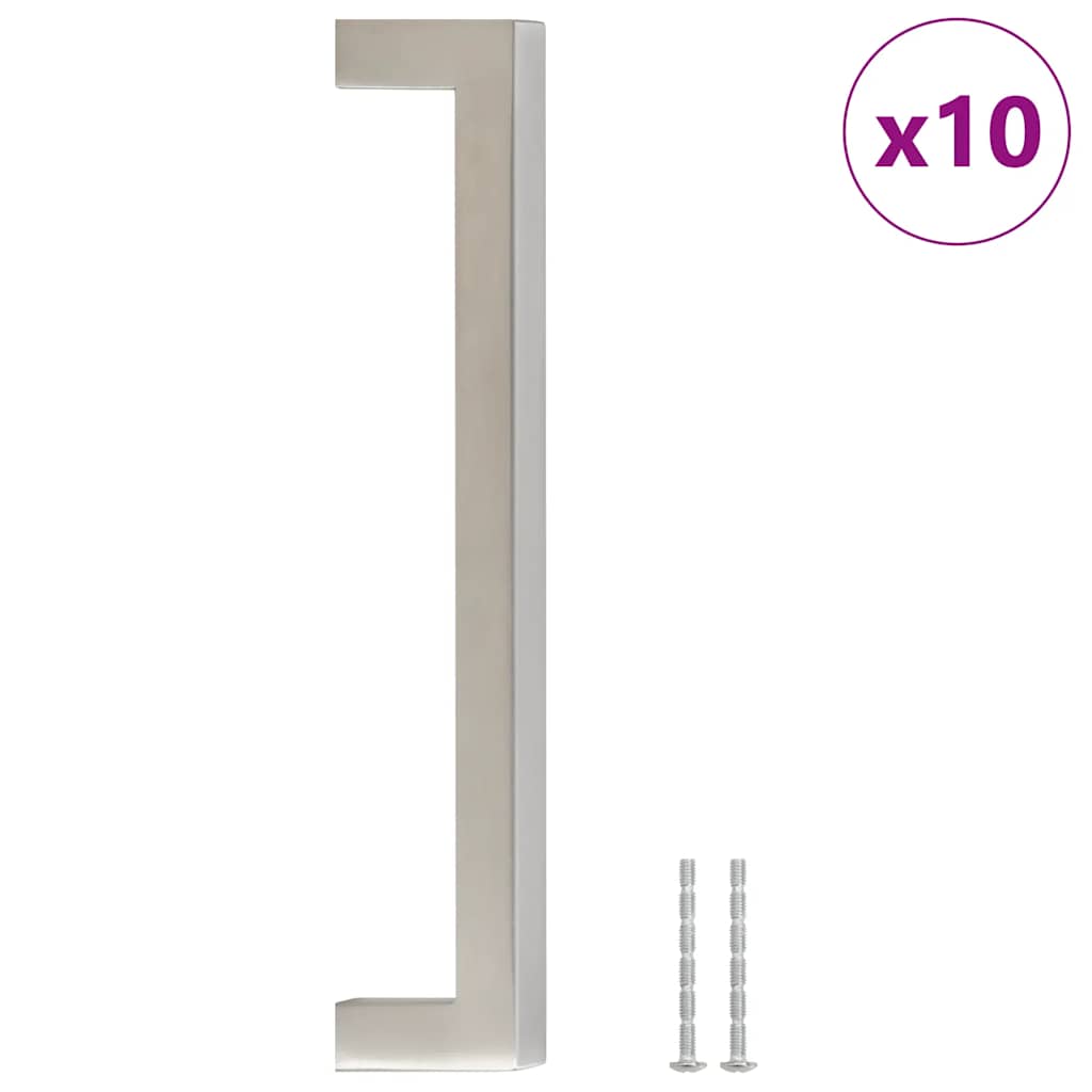 Vidaxl Griffe 10 St 160 mm Edelstahl Silberfarbe