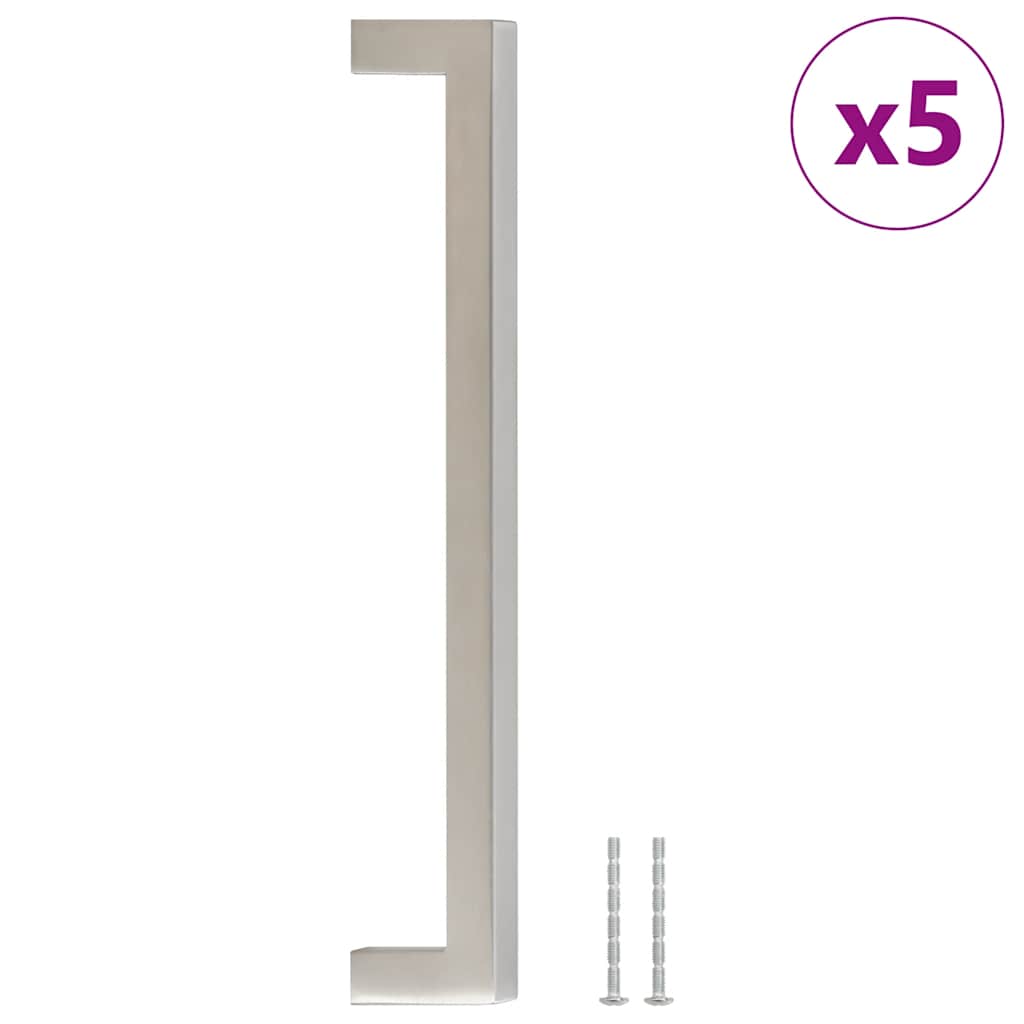 Vidaxx Griffe 5 Stück 192 mm Edelstahl silberfarben