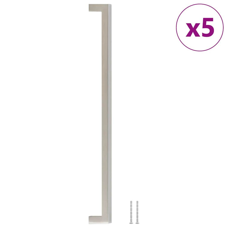 VidaXL Griffe 5 Stück 320 mm Edelstahl silberfarben