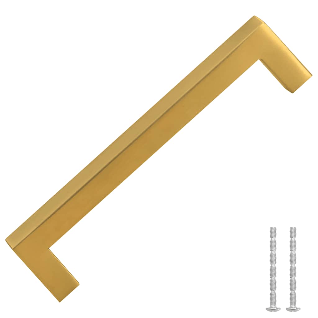 Vidaxx Griffe 10 Stück 128 mm Edelstahl goldfarben