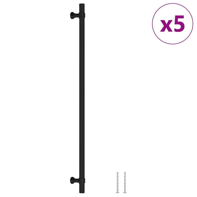 VidaXL Griffe 5 Stück 320 mm Edelstahl schwarz
