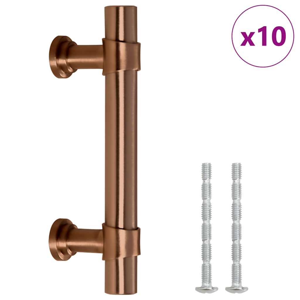 Vidaxl Griffe 10 ST 64 mm Edelstahl Bronze gefärbt