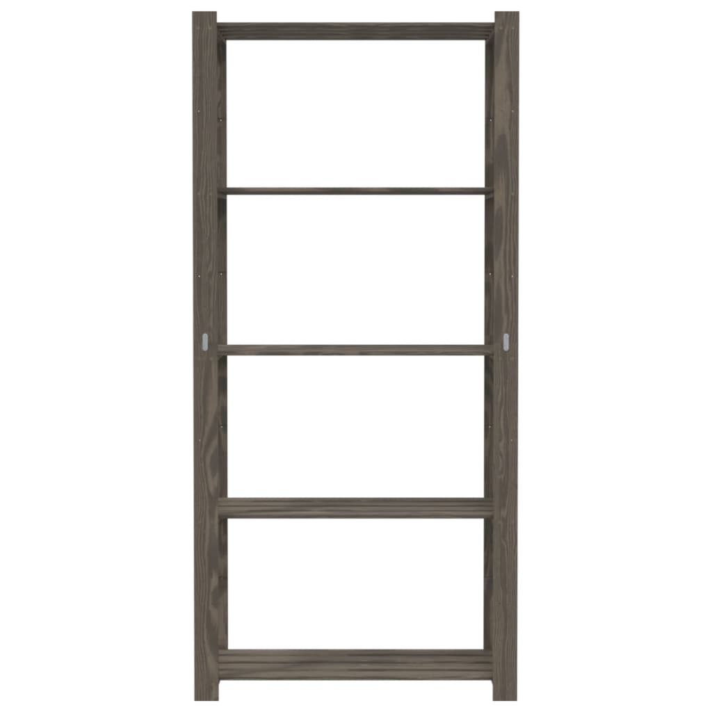 VIDAXL-LAGE-RABE 5-layer 80x38x170 cm Festkiefergrau