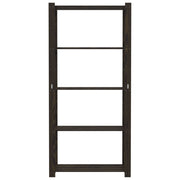 VIDAXL-LAGE-RABE 5-layer 80x38x170 cm Festkiefer Holz schwarz - afbeelding 3