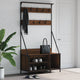 VIDAXL -Kleidung Rack mit Schuhregal 100x41x184 cm Braune Eiche Farbe