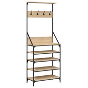 VIDAXL -Kleidungsständer mit Schuhregal 70x34x184 cm Sonoma Eiche gefärbt - afbeelding 2