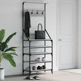 VIDAXL -Kleidungsständer mit Schuhregal 70x34x184 cm graue Sonoma Eiche Farbe - afbeelding 1