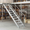 Vidaxxl stair step grid 60x24x7 cm galvanized steel
