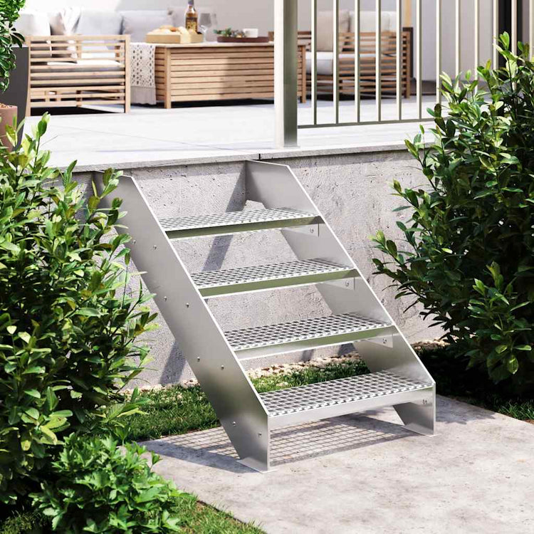 Vidaxxl stair step grid 60x24x7 cm galvanized steel