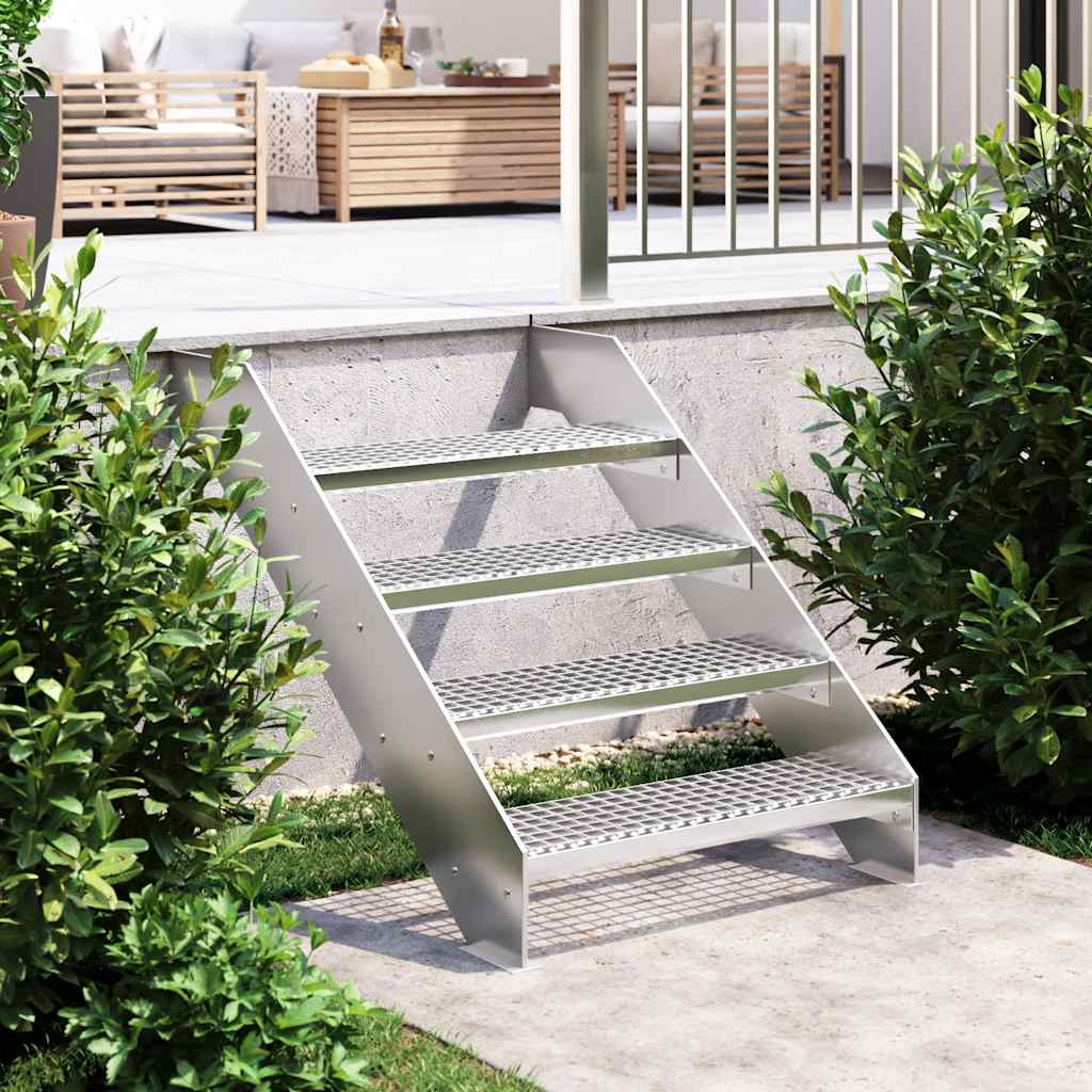 VIDAXL STEP STEP GRID 70x24x7 cm verzinkter Stahl