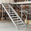 VIDAXL STEP GRIP GRID 90x24x7 cm verzinkter Stahl