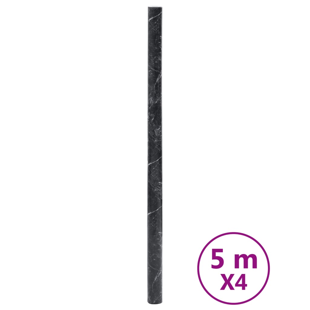 Vidaxx Möbelfolien selbstklebend 90x500 cm PVC Marmor schwarz