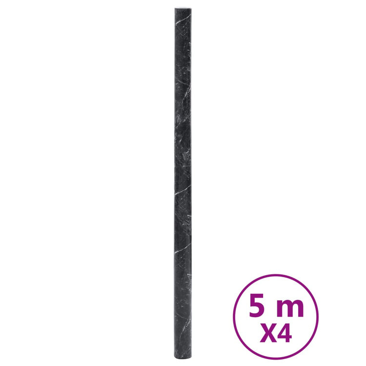 Vidaxx Möbelfolien selbstklebend 90x500 cm PVC Marmor schwarz