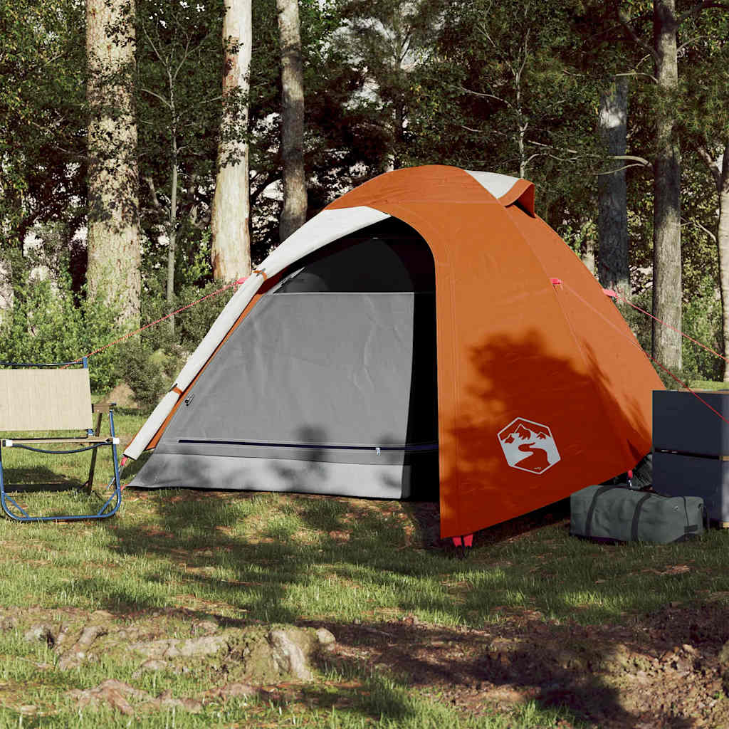 VidaXL Kuppelzelt 3-Personen wasserdicht orange