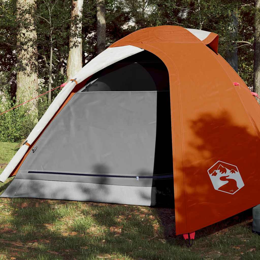 VidaXL Kuppelzelt 3-Personen wasserdicht orange
