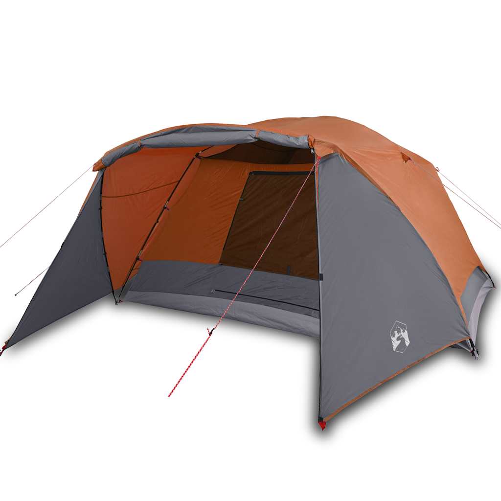 VidaXL Zelt mit Markise 4-Personen wasserdicht orange