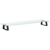 Vidaxl Monitor Stand 80x20x8 cm gehärtetes Glas und Metallschwarz - afbeelding 2