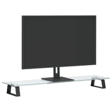 Vidaxl Monitor Stand 80x20x8 cm gehärtetes Glas und Metallschwarz - afbeelding 3