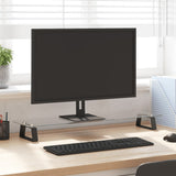 Vidaxl Monitor Stand 80x20x8 cm gehärtetes Glas und Metallschwarz - afbeelding 1