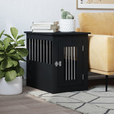 Vidaxl Hondenbench 45x62x59 cm verarbeitetes Holzschwarz - afbeelding 1