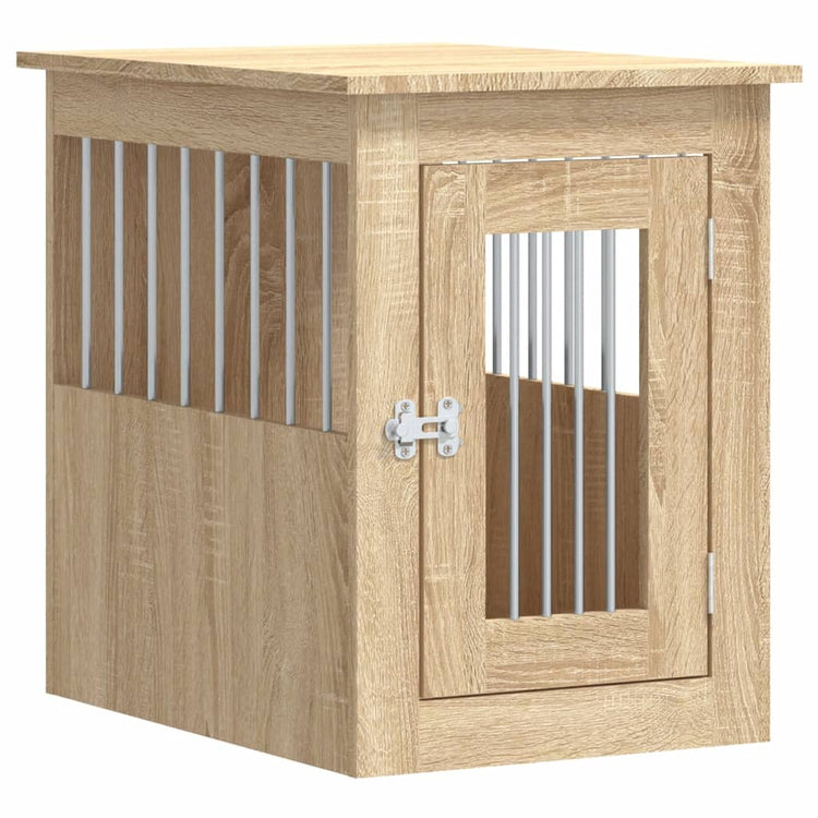 Vidaxxl Hundebox 45x62x59 cm, Holzwerkstoff Sonoma-Eiche farbig