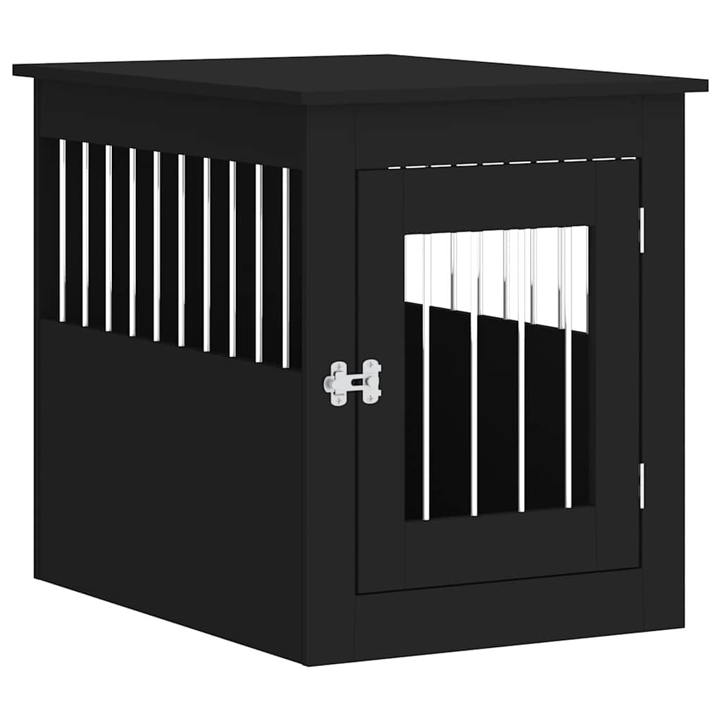 VIDAXL HONDENBENCH 55X75X65 CM PRISIONED HOLD Schwarz