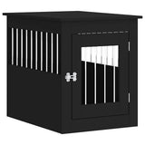 VIDAXL HONDENBENCH 55X75X65 CM PRISIONED HOLD Schwarz - afbeelding 2