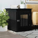 VIDAXL HONDENBENCH 55X75X65 CM PRISIONED HOLD Schwarz