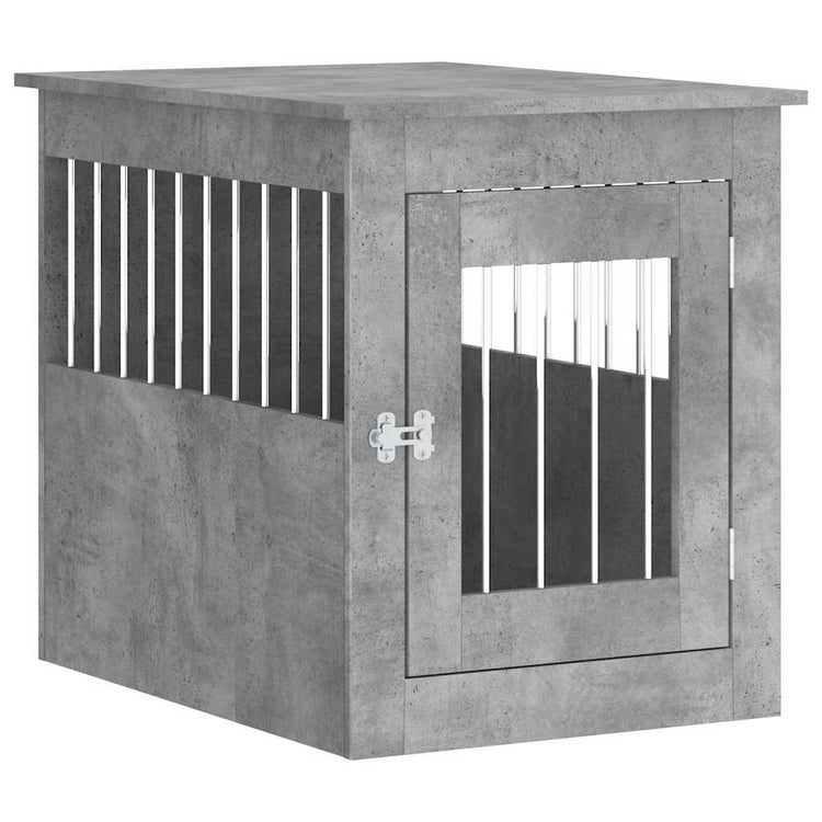 Vidaxxl Hundebox 55x75x65 cm Holzwerkstoff Betongrau