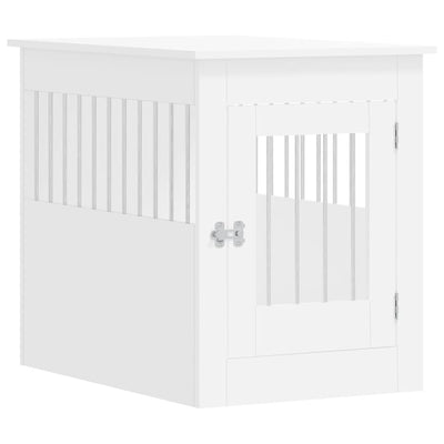 Vidaxl Hondenbench 55x80x68 cm verarbeitetes Holz weiß