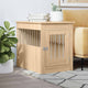 Vidaxl Hundebox 55 x 80 x 68 cm, Holzwerkstoff Sonoma-Eiche farbig