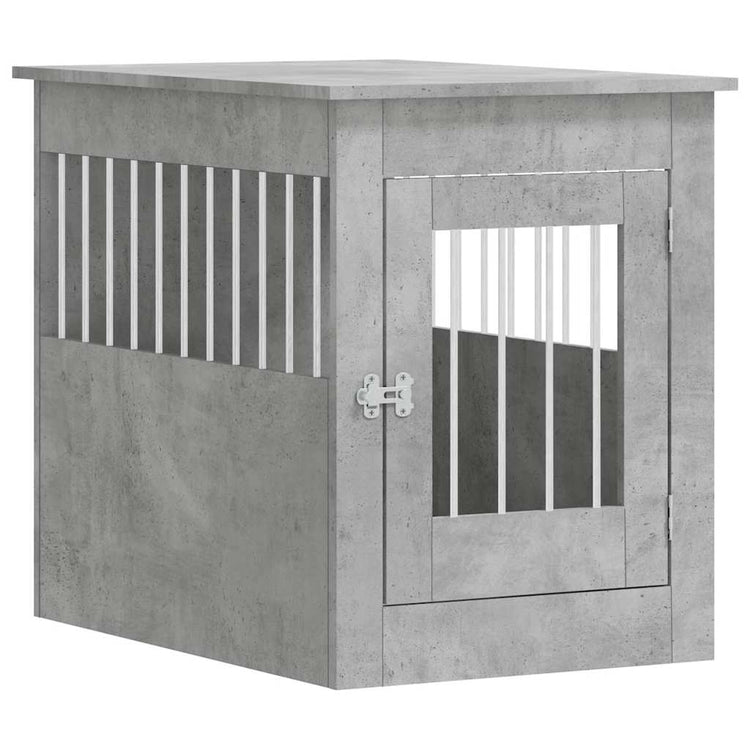Vidaxl Hundebox 55 x 80 x 68 cm Holzwerkstoff Betongrau