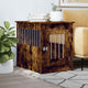 VIDAXL HONDENBENCH 55 x 80 x 68 cm verarbeitetes Holzgeräuchchen -Eiche gefärbt