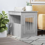 VIDAXL HONDENBENCH 55 x 80 x 68 cm verarbeitetes Holzgrau Sonoma - afbeelding 1