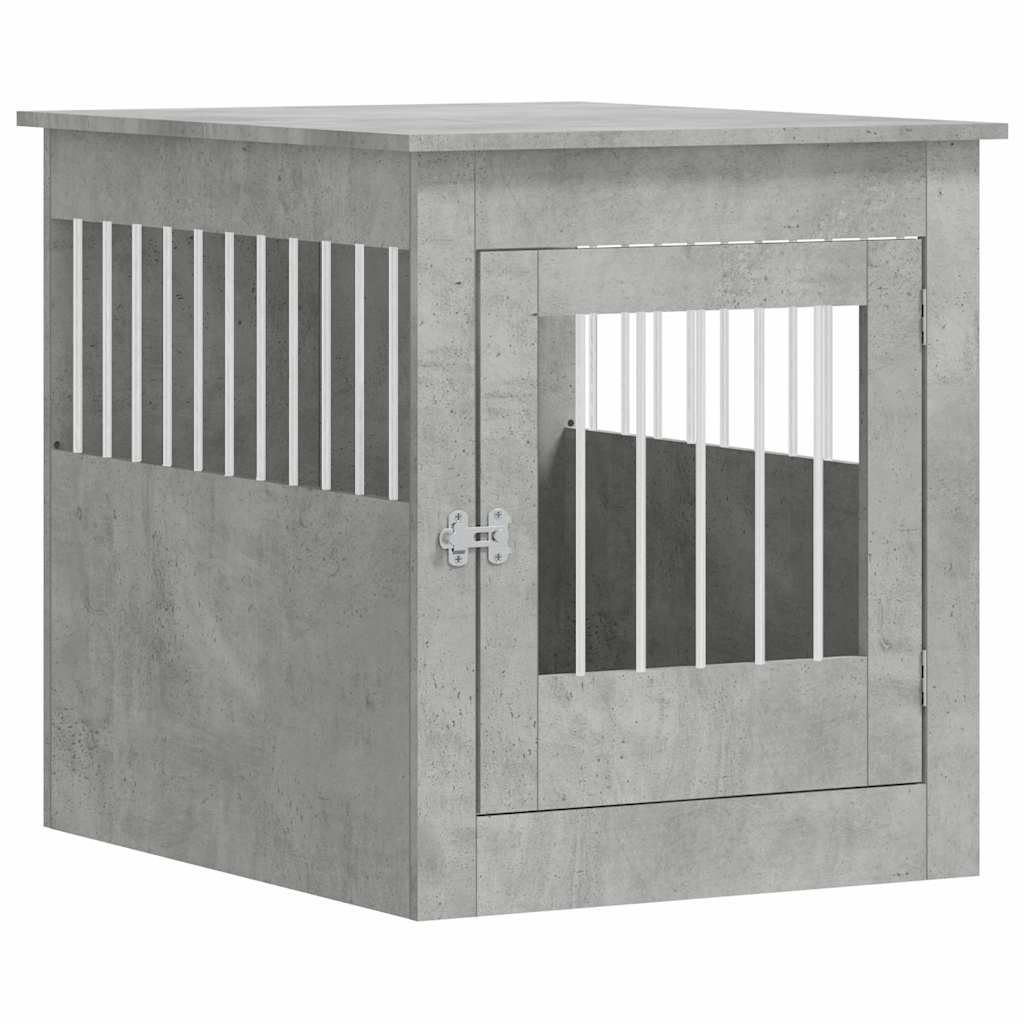Vidaxxl Hundebox 64,5x80x71 cm Holzwerkstoff Betongrau