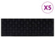 Vidaxl -Treppenmatten 5 ST 25x75 cm Gummi