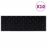 Vidaxl -Treppenmatten 10 ST 25x75 cm Gummi - afbeelding 1