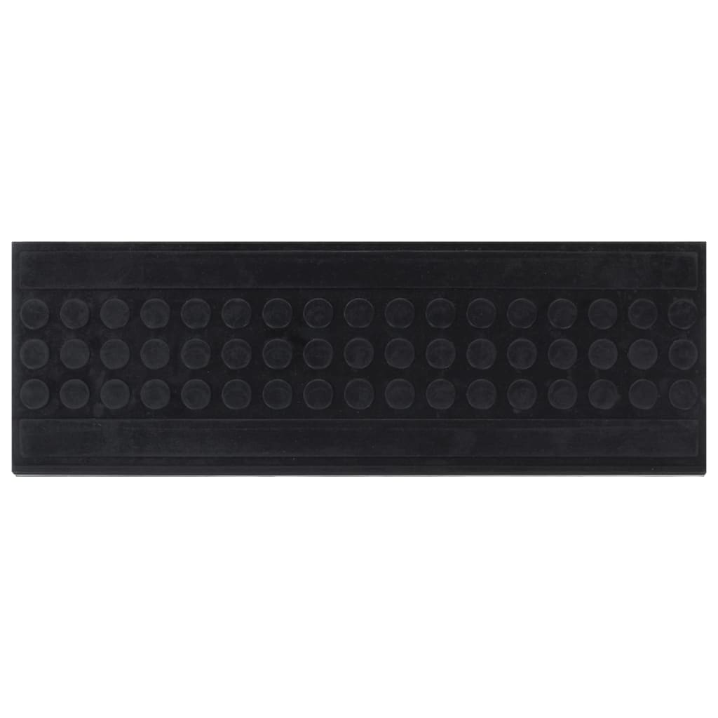 Vidaxl -Treppenmatten 5 ST 25x75 cm Gummi