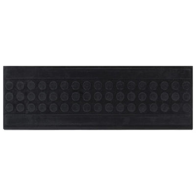 Vidaxl -Treppenmatten 5 ST 25x75 cm Gummi