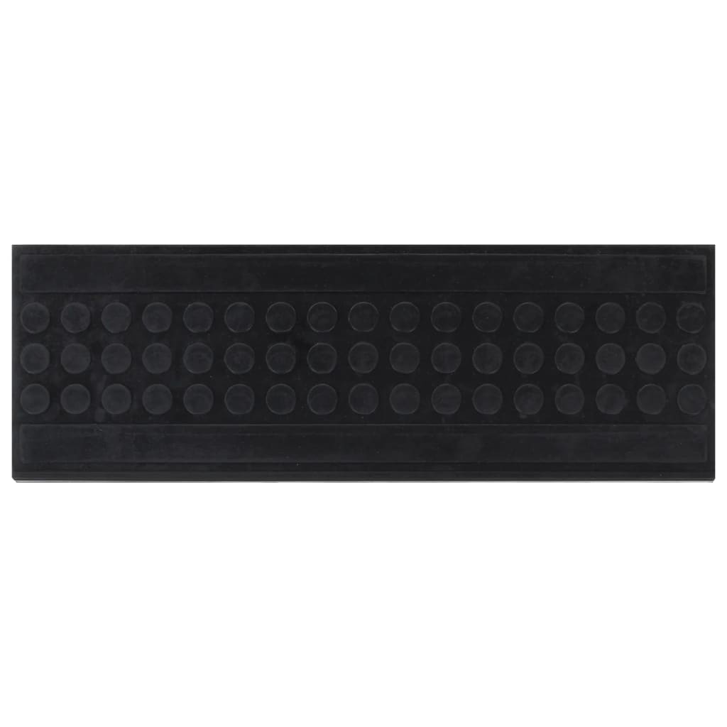 Vidaxl -Treppenmatten 10 ST 25x75 cm Gummi