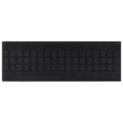 Vidaxl -Treppenmatten 10 ST 25x75 cm Gummi