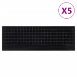 Vidaxl -Treppenmatten 5 ST 25x75 cm Gummi - afbeelding 1