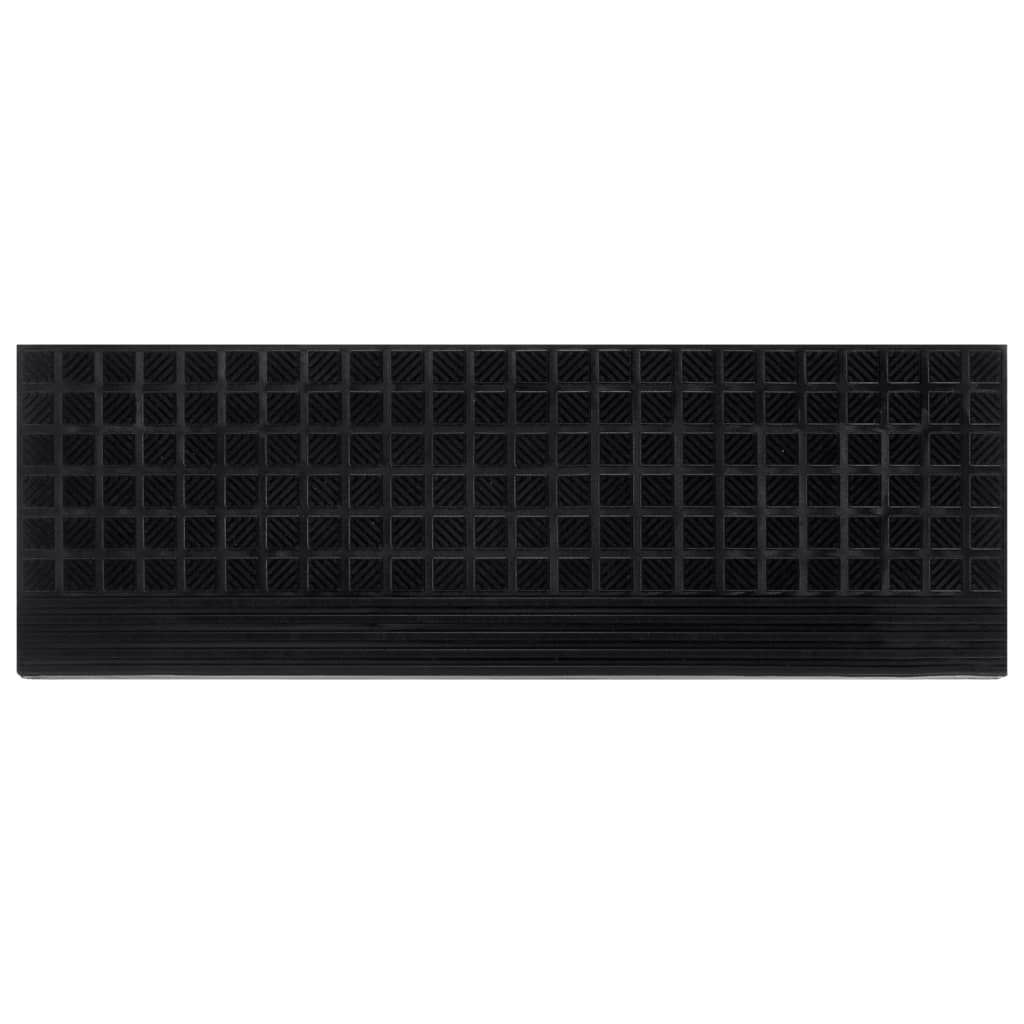 Vidaxl -Treppenmatten 10 ST 25x75 cm Gummi