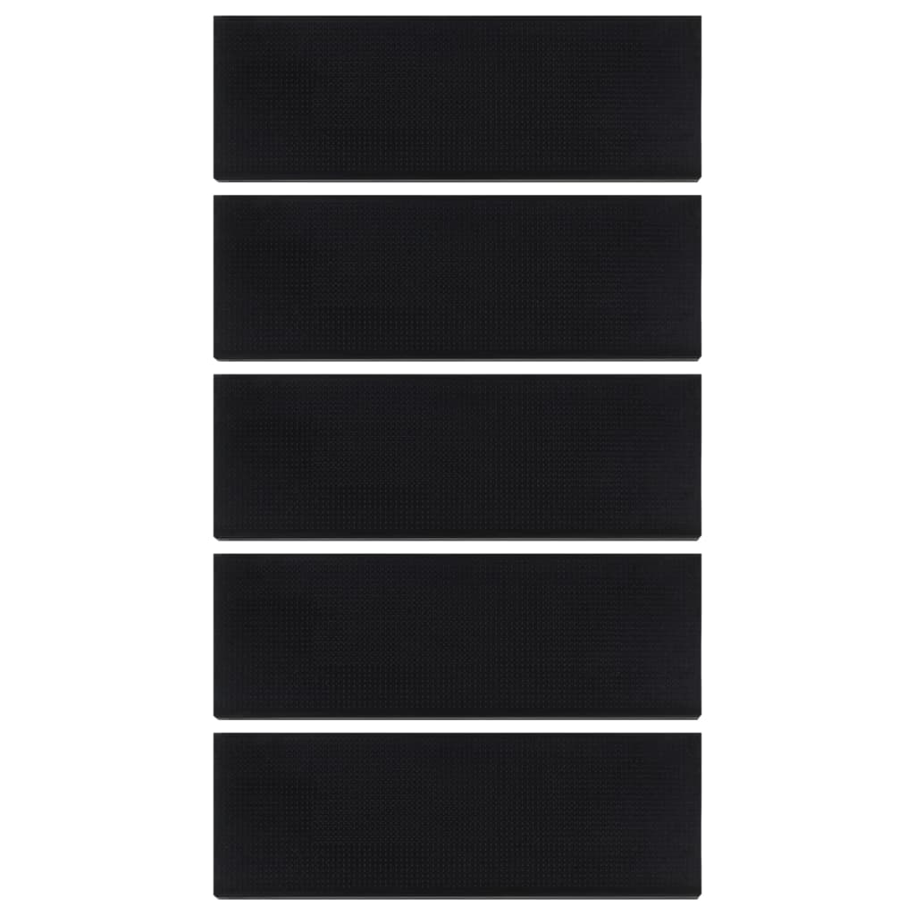 Vidaxl -Treppenmatten 5 ST 25x75 cm Gummi