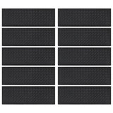 Vidaxl -Treppenmatten 10 ST 25x75 cm Gummi - afbeelding 3