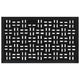 VIDAXL PORTORT Rechteckige 45x75 cm Gummi