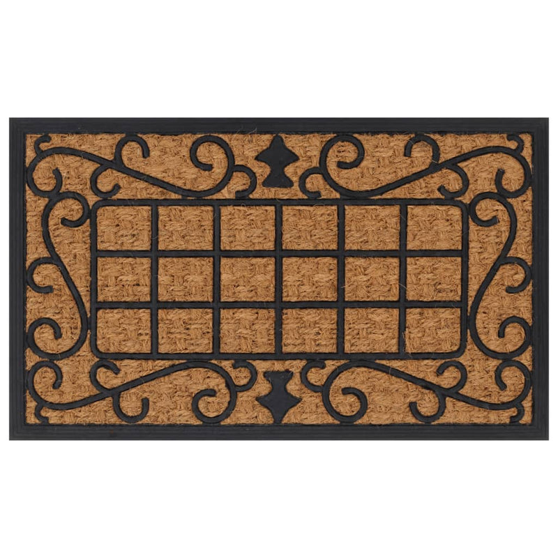 VIDAXL -Türmat rechteckig 45 x 75 cm Gummi und Kokosfaser