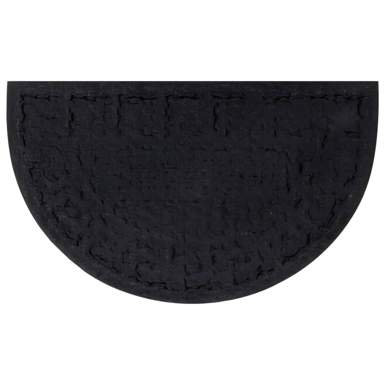 Vidaxx Fußmatte halbrund 45x75 cm Gummi und Kokosfaser