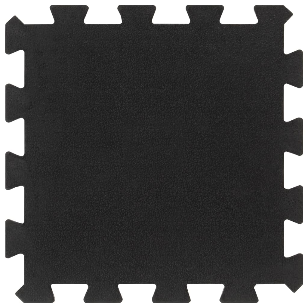 Vidaxl Gummifliesen 9 St 16 mm 30 x 30 cm Schwarz