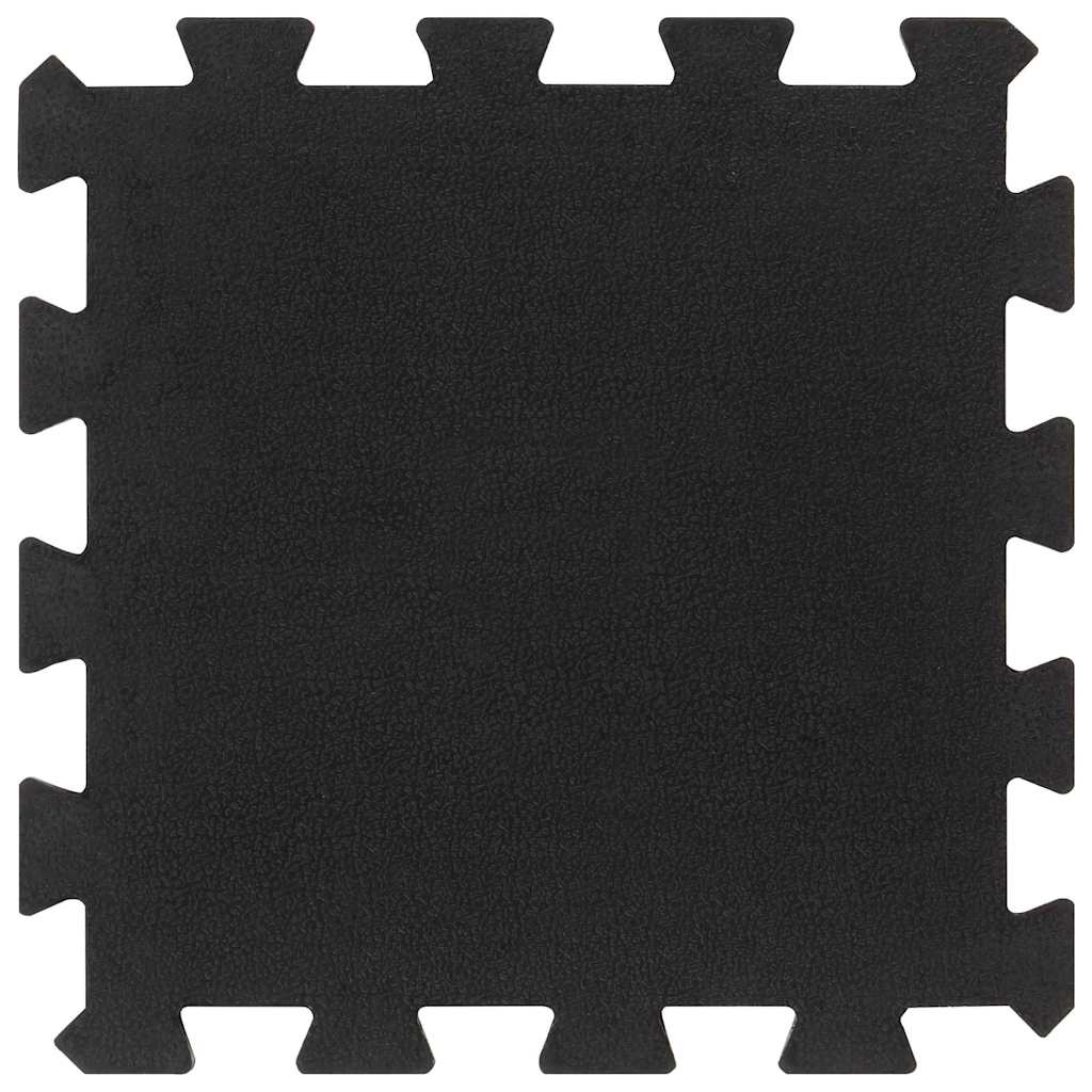 Vidaxl Gummifliesen 16 St 16 mm 30 x 30 cm Schwarz